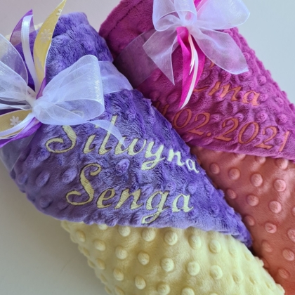 Coral & Orchide / Sugar Plum & Baby Yellow